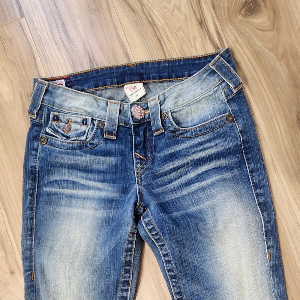 True Religion Women's Blue Boot Cut Jeans - Picture 3 of 6